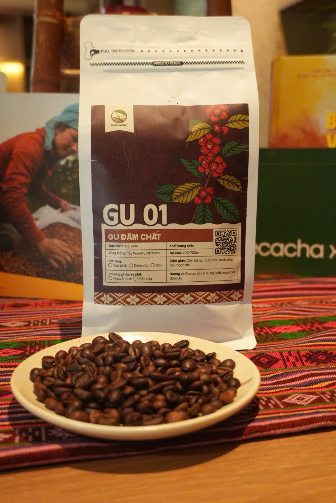 Cà phê Robusta cao cấp Weca 2.4